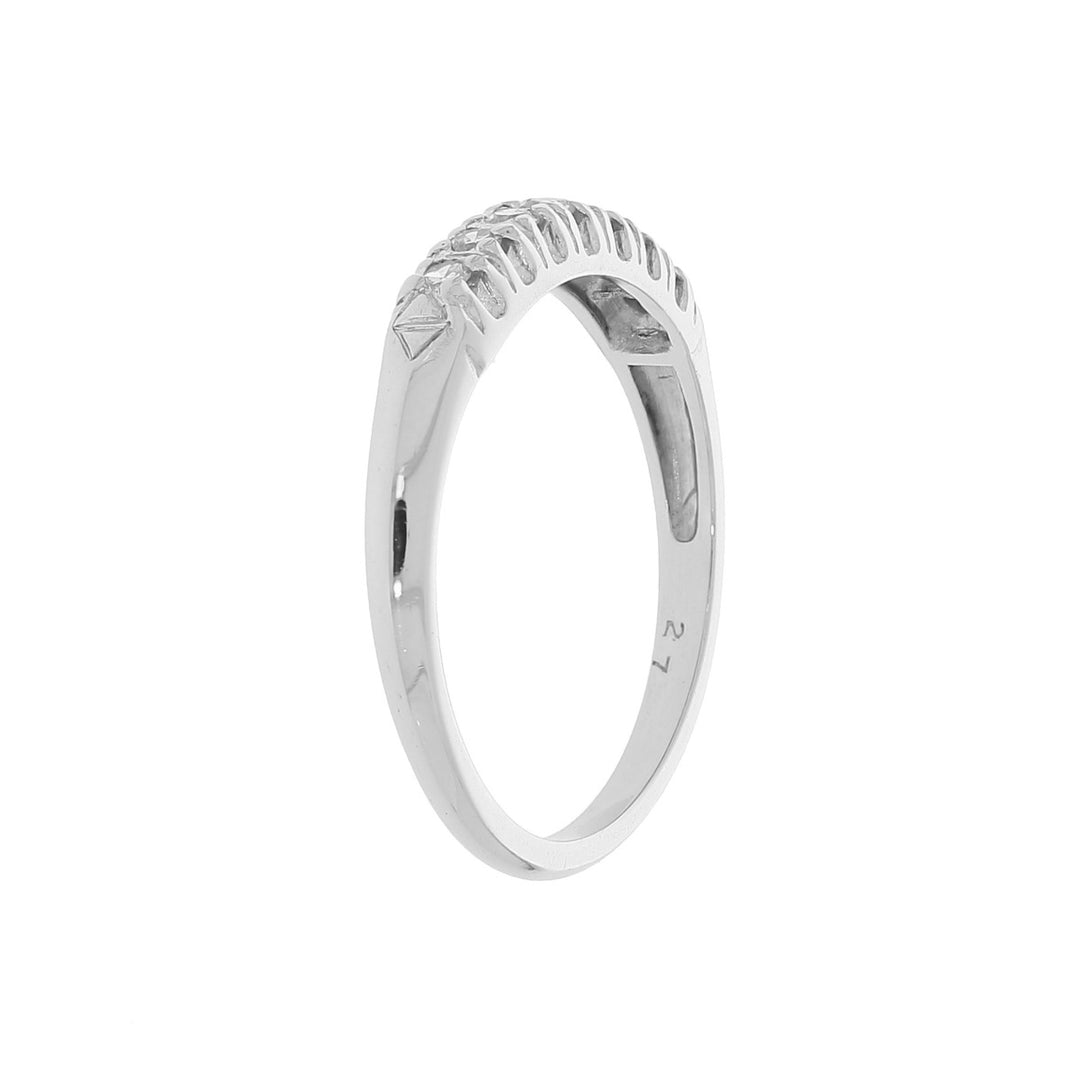 Diamond Engagement Band Platinum .12 CTW
