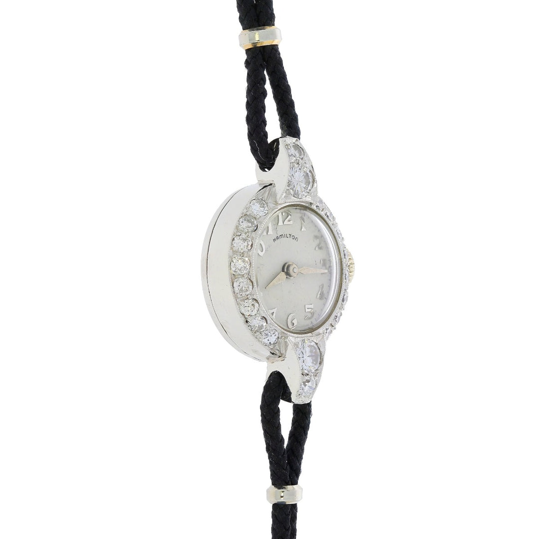 Hamilton Platinum Diamond Ladies 1940's Watch