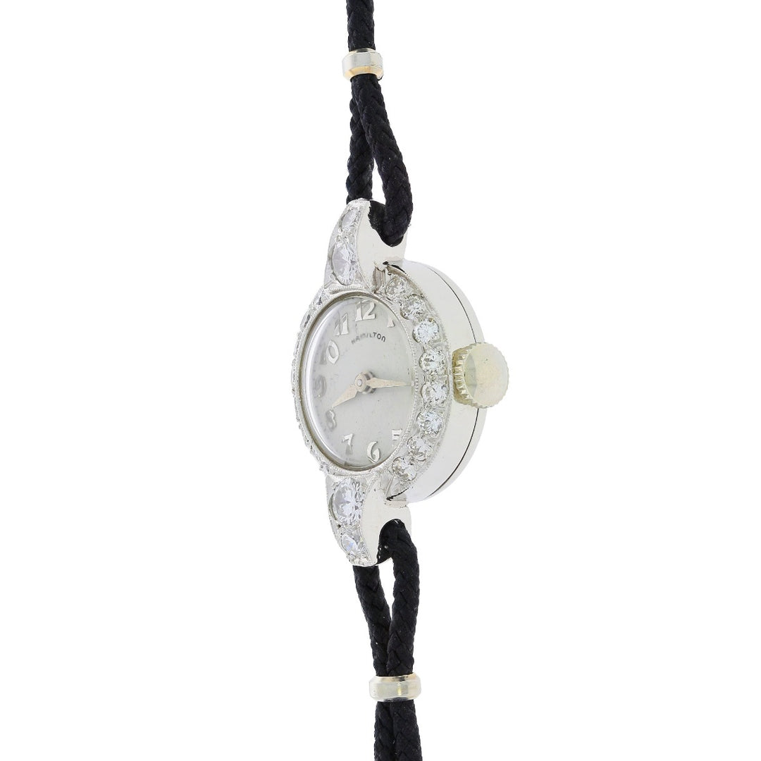 Hamilton Platinum Diamond Ladies 1940's Watch