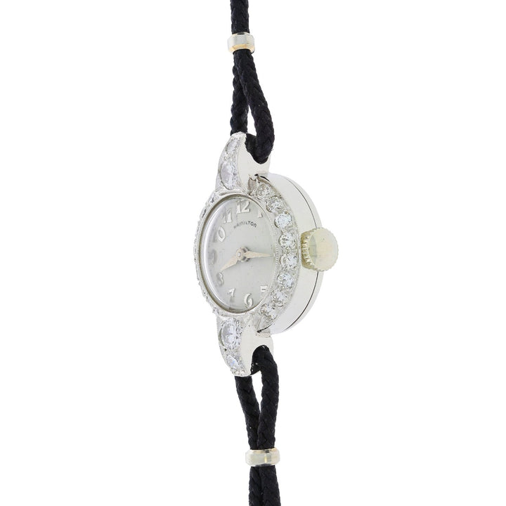 Hamilton Platinum Diamond Ladies 1940's Watch