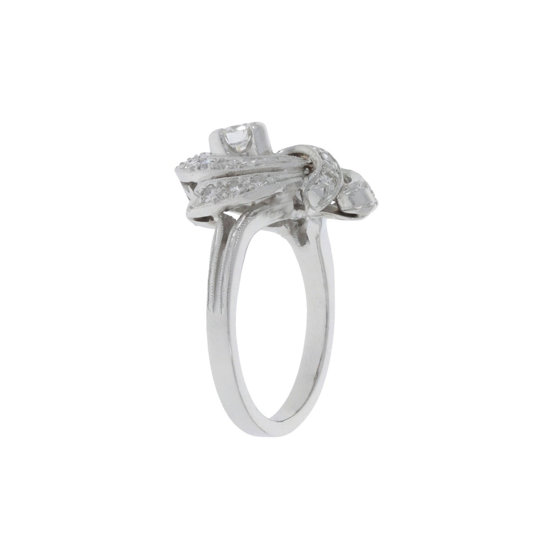 Diamond Ribbon Ring Platinum .25 CTW