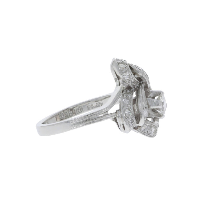 Diamond Ribbon Ring Platinum .25 CTW