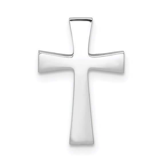 14k White Gold Cross Pendant 15.84x10.7MM