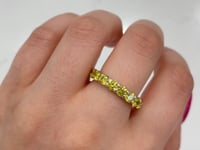 Yellow Diamond Eternity Band 18K Yellow Gold 3.60CTW