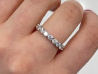 Round Diamond Eternity Band Platinum 2CTW
