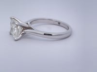 Ascend Solitaire 2CT Princess Natural Diamond 14K White Gold