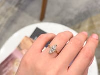 Marquise Diamond Solitaire 14K Two Tone 1.99CT GIA