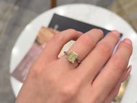 Radiant Yellow Diamond Hidden Halo Platinum 2.78 CT