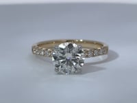 Elaris Round 1.50CT Natural Diamond 14K Two Tone