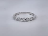 Shared Prong Diamond Band .55CTW 14K White Gold