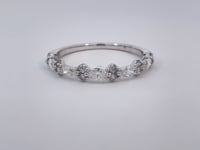Diamond Mixed Shape Band 14K White Gold .53CTW