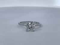 Round Diamond Solitaire Engagement Ring 1.68CT GIA 14K White Gold