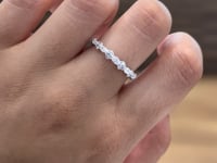 Diamond Mixed Shape Band 14K White Gold .53CTW
