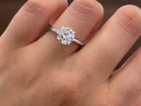 Round Diamond Solitaire Engagement Ring 1.68CT GIA 14K White Gold