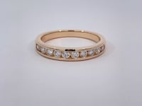 Diamond Channel Set Band 0.44CTW 14K Yellow Gold