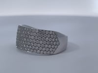 Seven Row Diamond Band 1.04CTW 14K White Gold