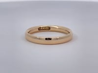 Comfort Fit Wedding Band 3MM 18K Yellow Gold Classic
