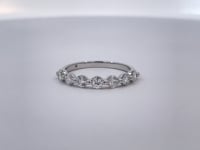 Diamond Band Shared Prong .74CTW 18K White Gold