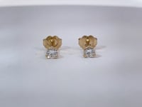 Martini Diamond Stud Earrings 0.33CTW 14K Yellow Gold