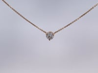 Diamond Floating Necklace 14K Yellow Gold .29CT