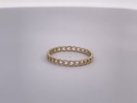 Heart Shape Band 14K Yellow Gold