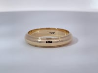 Milgrain Wedding Band 5MM Band 14K Yellow Gold