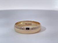 Plain Wedding Band 5MM 14K Yellow Gold