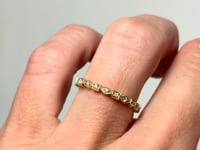 Diamond Milgrain Band 0.13CTW 14K Yellow Gold