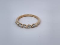 Shared Prong Diamond Band 0.55CTW 14K Yellow Gold 3MM