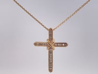 Diamond Cross Pendant .25CTW 10K Yellow Gold