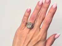 Cushion Lab Grown Diamond Vintage Filigree Engagement Ring 10.74CTW Platinum
