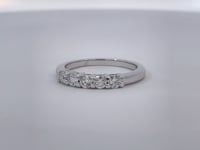 Five Stone Diamond Band 0.50CT 18K White Gold