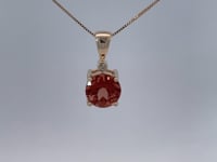 Spessartite Garnet Pendant 2.68CT 14K Yellow Gold