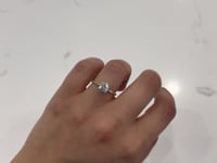 Covenant Hidden Halo Round Natural Diamond Engagement Ring 0.94CT 14K Two Tone