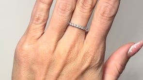Diamond Anniversary Band 14K White Gold .39CTW