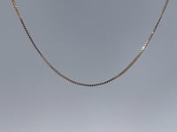 Box Chain 0.6MM 14K Yellow Gold 17.75"