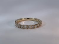 Simple Natural Diamond Band 14K Yellow Gold .76CTW