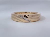 Diamond Men’s Band 14K Yellow Gold 0.08CTW