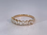Baguette Diamond Wedding Band 14K Yellow Gold 0.55CTW