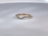 Curve Diamond Wedding Band 14K Yellow Gold .33CTW