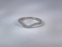 Curve Diamond Wedding Band 14K White Gold .32CTW