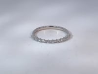 Classic Diamond Shared Prong Band Platinum .24CTW
