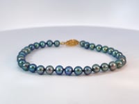 Tahitian Pearl Bracelet 4.75MM 14K Yellow Gold