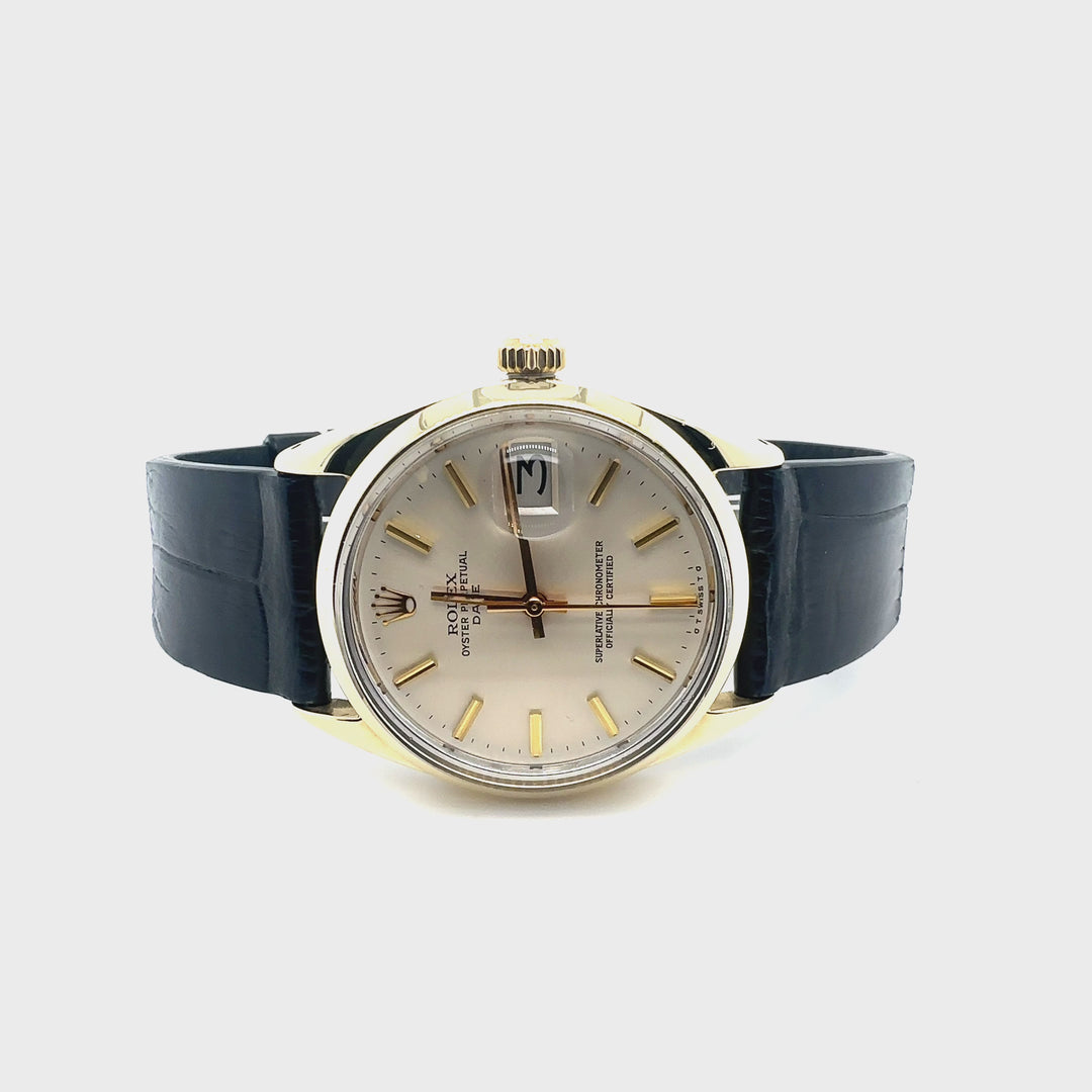 Rolex Date Oyster Perpetual Ref:1550 Gold Shell 34MM