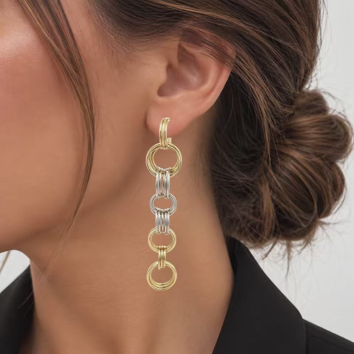 H. Stern Cascais Multi-Link Drop Earrings 18K Gold