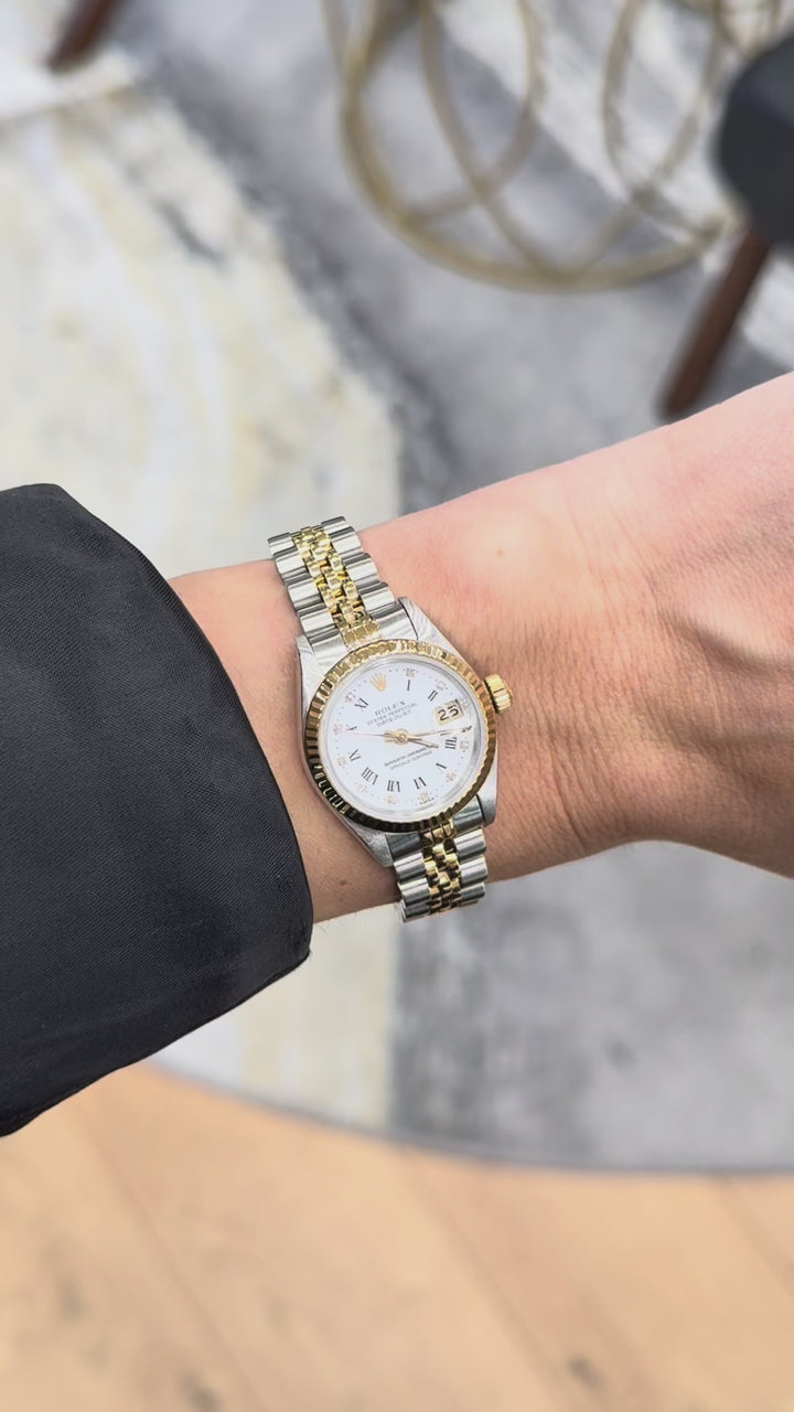 Rolex Oyster Perpetual Datejust Watch 18K Yellow & Stainless Steel 26MM