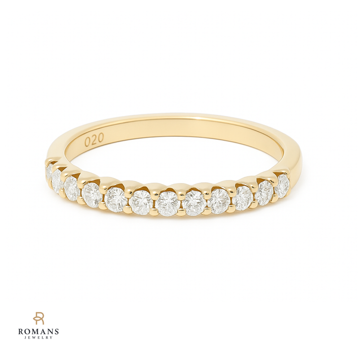 Stackable Diamond Band 14K Yellow Gold .36CTW
