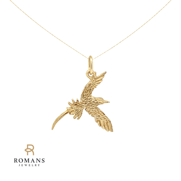 Bird Pendant 14K Yellow Gold