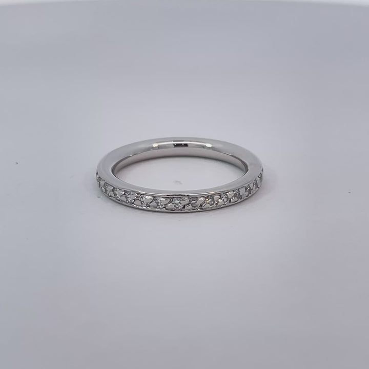 Vintage Diamond Eternity Band Platinum .38CT