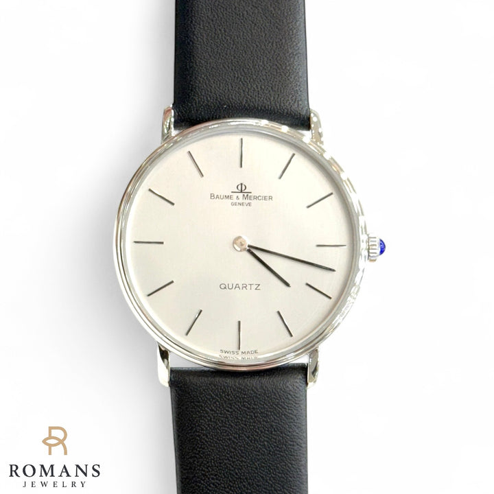 Baume & Mercier Watch Genève Ultra-Thin Quartz 33mm Steel Silver Dial